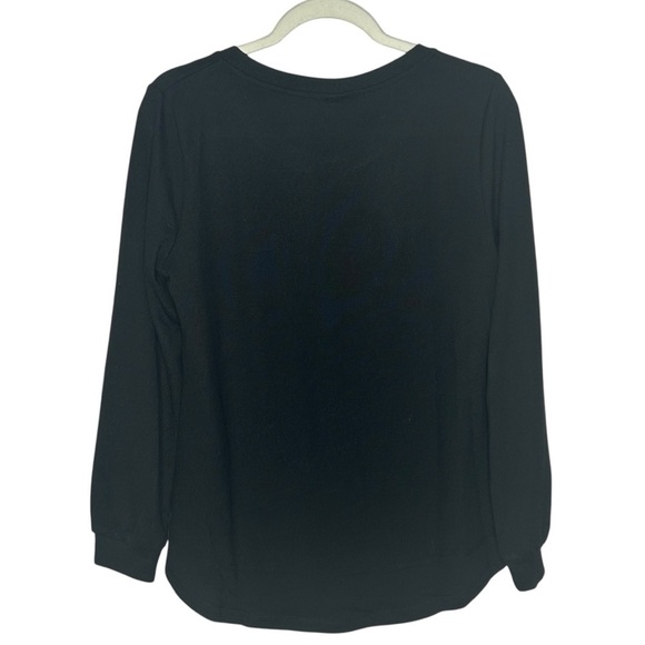 Rubzoof Black Button-Detail Women's Top NWT - Picture 2 of 13